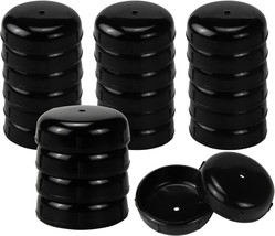 Deluxe Version Round Chair Table Leg Caps Replacement 24 Pack Wrought Iron Patio - £28.22 GBP