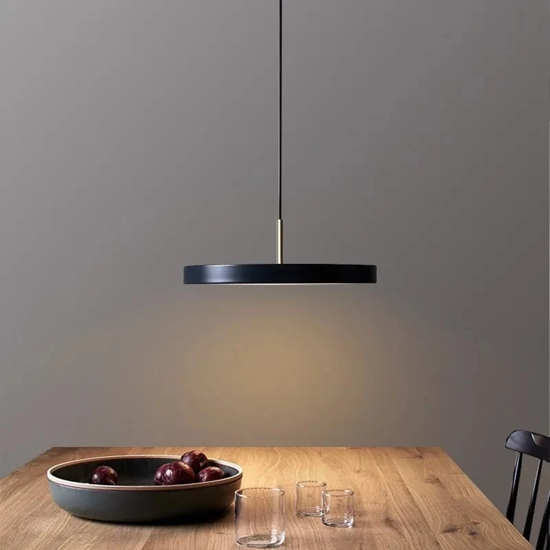 Nordic LED Pendant Light Disc Multicolor Dining Room Hanging Fixture For... - $48.37+