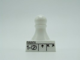 Chess Teacher Replacement White Pawn Chess Game Piece Part Pavilion 1992 - £1.97 GBP
