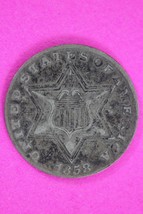 1858 Trime 3 Three Cent Silver Dime Exact Coin Shown In Pics Semi Key Date 95 - £72.66 GBP