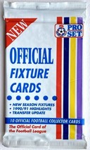 1990-91 Pro-set Official Fixture 10 Cards Soccer The Football League Sealed Pack - £7.77 GBP