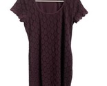Ronni Nicole Dress Womens Size M Purple Lace Fully Lined Back Pull on Sh... - $11.98