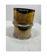 New lot of 2 Sony CD-R High Speed Recordable CDs 700 MB 80 Min 1x-48x 50... - $614.82 MXN