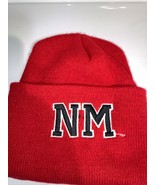 Red New Mexico Lobos Embroidered Knit Cuffed Beanie Skull Cap A7 - £7.51 GBP