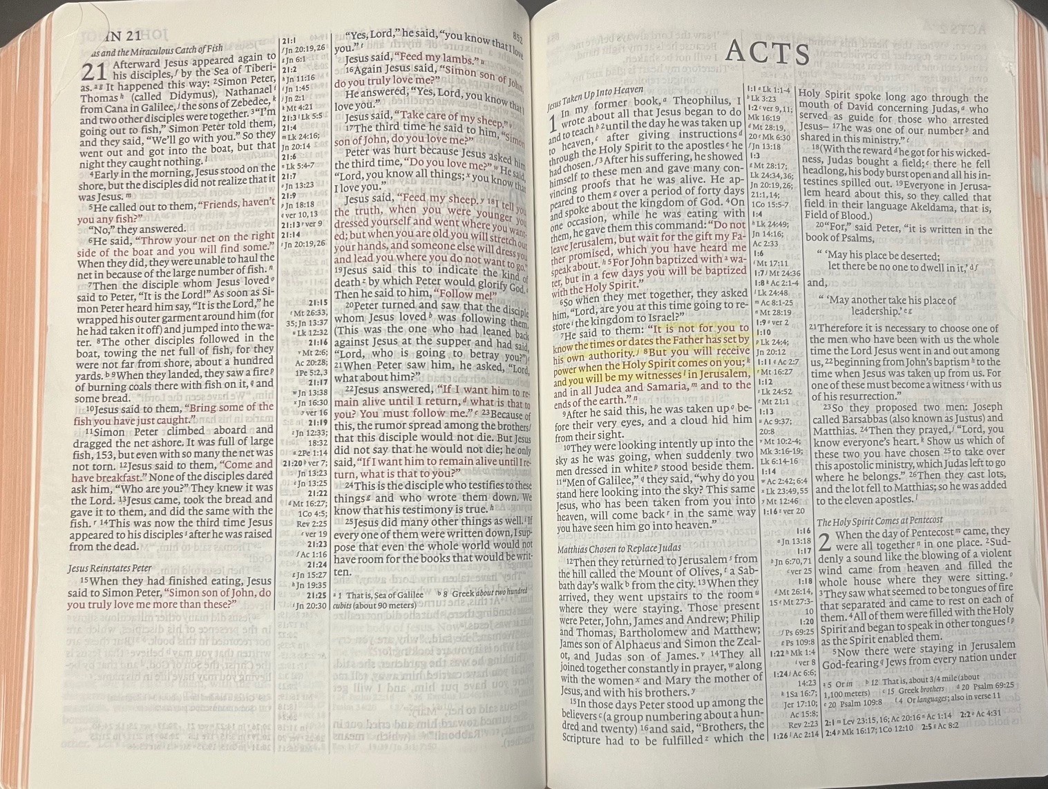 NIV Bible Pitt Minion Reference Edition Black Goatskin  Leather NI186RC Item image 7