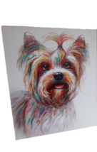 Home Decor  Canvas Painting Shih Tzu Puppy 11 x 14 Textured Artwork Animals - $182.94 MXN