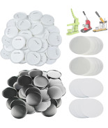 100 Sets 75mm(3 inch) Button Parts for Button Maker Machine Supplies Pin... - $67.01 CAD