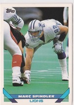 Marc Spindler Lions Defensive End 1993 Topps Card # 588 Near-Mint - £1.07 GBP