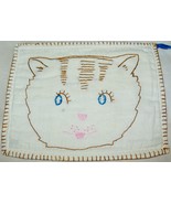 Antique Vintage KITTY CAT KITTEN POT HOLDER Embroidered - £14.58 GBP