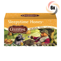 6x Boxes Celestial Seasonings Sleepytime Honey Herbal Tea | 20 Bags Each | 1oz - £27.22 GBP