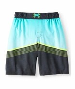 Wonder Nation Boys Swim Trunks X-Small (4-5) Greystone Stripe UPF 50+  NEW - $239.29 MXN