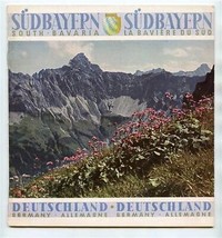 South Bavaria La Baviere de Sud Sudbayern Germany Deutschland Photo Booklet 1952 - £13.93 GBP