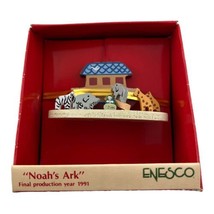 Small Wonders Noah&#39;s Ark 1.5 Inch Vintage Christmas Ornament 1990 Enesco - $11.29