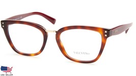 New Valentino Va 3026 5011 Light Havana /RED Eyeglasses 50-19-140 B39mm Italy - £117.49 GBP