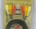 6FT RCA to RCA Audio/video Cable 6FT Gold Plated Red Yellow White  - $11.95
