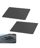 dawfall Car Anti Slip Pad 10.63x5.90in Black Washable Grid Pattern 2 PCS - $56.93 MXN