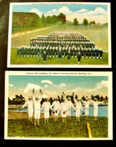 2 1930&#39;s U.S. Navy POSTCARDS Sailors Jackies Chessler Co. Berkley Norfolk VA - £15.92 GBP