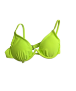 Xhilaration Bikini Top XS Lime Green Juniors Underwire Peek A Boo Front ... - $9.49 CAD