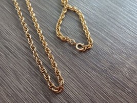 24-in 4 Mm Wide 14k Gold Filled Necklace Free Shipping - £32.47 GBP