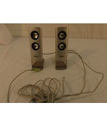 Avol Silver Wired 2&quot; X 6&quot; Miniature Desk Speaker System - $212.06 MXN