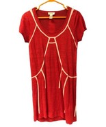 DIESEL Cotton Belted Shirt Dress Cap Sleeve Coral Lined Bottom Sz Xxs Tunic - £23.34 GBP