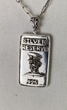 Haile Selassie ingot pendant Artisan made sterling silver - $97.00