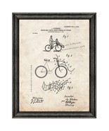 Chair-seat Above Front Wheels Of Cycles Patent Print Old Look with Black Wood Fr - $24.95 - $109.95