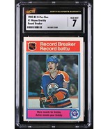 1982-83 O-Pee-Chee Wayne Gretzky  #1 CSG 7 Edmonton Oilers Record Breaker - $34.49