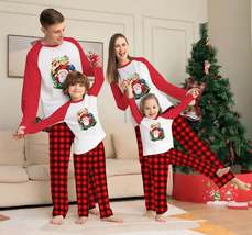 Christmas Parent-Child Clothes Set Long Sleeve T-Shirt Plaid Pants Family Matchi - £13.39 GBP+