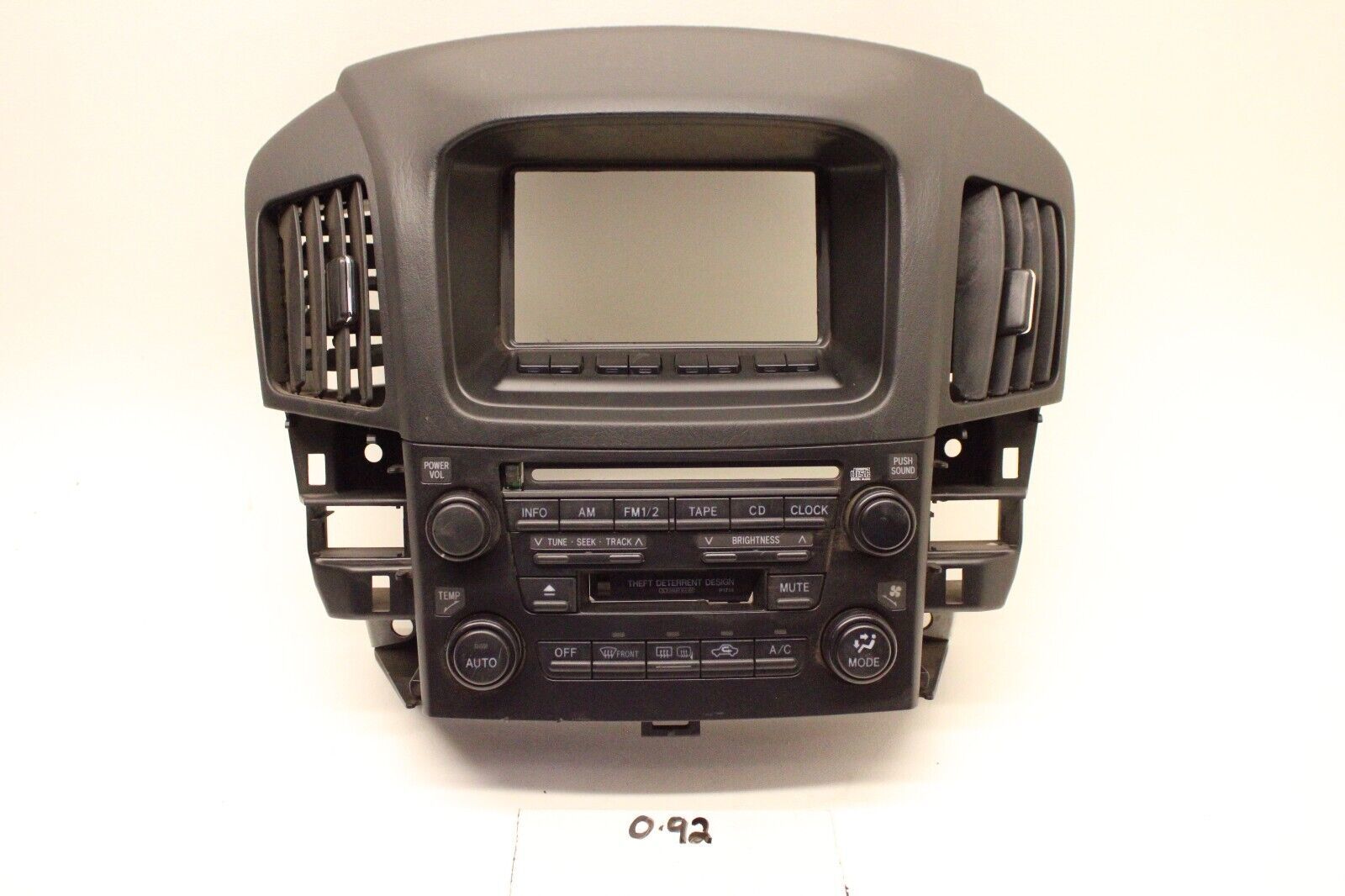 Primary image for New OEM Radio Face Controls 1999-2003 RX300 Lexus P1714 84010-48031-C0 Black
