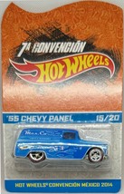 Blue &#39;55 Chevy Panel Truck Hot Wheels 2014 Mexico Convention # 15/20 - £430.68 GBP