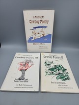 Cowboy Poetry - A Feedbag Full 3 Books Bob Christensen Paperback Hard to Find - $17.31