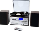 Musitrend 10 In 1 Record Player With External Speakers, 3, In/Rca Line Out. - £163.54 GBP
