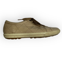 ECCO Street Golf Shoes Women&#39;s Spikeless Tan Leather Sneakers - £27.33 GBP