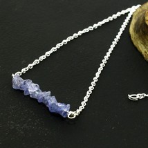 Solid 925 Silver Natural Gemstone Handmade Necklace Jewelry - £4.42 GBP