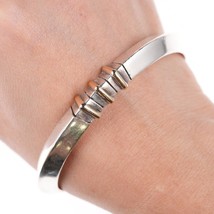 7&quot; Michel Plumail 14k/Sterling modernist cuff bracelet - £275.34 GBP