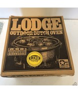 Vintage Lodge Cast Iron Camp Dutch Oven 12DC02 Lid 12&quot; Made In USA 3 Leg... - $1,668.36 MXN