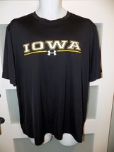 Under Armour Heat Gear Iowa Hawkeyes Loose Graphic Black SS T-Shirt Size... - $10.00