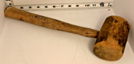 Antique  Wood Carver Carpenter Mallet Maul Hammer [e-07] - €8,68 EUR