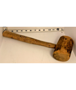 Antique  Wood Carver Carpenter Mallet Maul Hammer [e-07] - $183.98 MXN