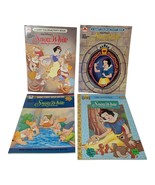 4 Snow White And The Seven Dwarfs Golden Coloring Activity Books Water - $24.24