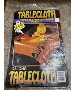Vintage Goblin Goodies Halloween Oblong Tablecloth Waterproof Plastic 52... - $24.99