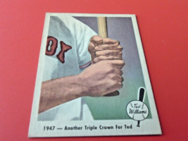 1959 FLEER  TED WILLIAMS #33  ANOTHER  TRIPLE   CROWN    NM /  MINT  OR ... - £71.93 GBP