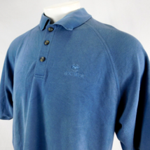 adidas Bacardi Rum Men Blue Golf Polo Shirt Climalite Stretch 3 Stripe S... - $19.99