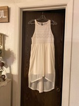 EUC Divided by H&amp;M white sheer high low tank dress Size 4 - £11.26 GBP