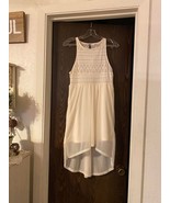 EUC Divided by H&amp;M white sheer high low tank dress Size 4 - £11.03 GBP