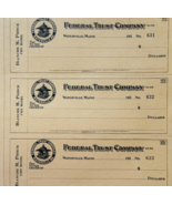 1920 Federal Trust Checks Lot of 3 City Hotel Waterville Maine 631-633 F... - $549.97 MXN