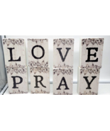 LOVE PRAY Graham Dunn Alphabet Photography Wood Sign w/Architectural Let... - €30,39 EUR