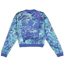 adidas Womens Elements Printed Cropped Track Jacket Size X-Small, Blue/M... - $49.95