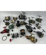 10 + Vintage Bait Cast Conventional Spinning Fresh Salt Reels For Parts ... - $67.87 CAD